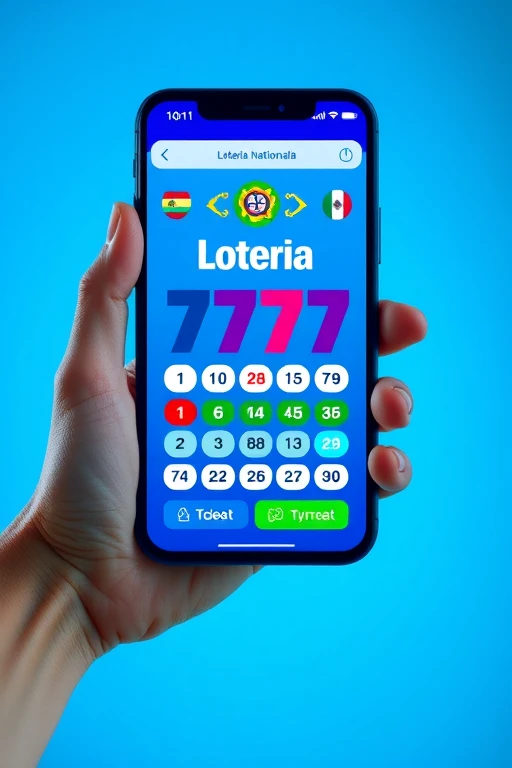 Loteria Nationala 7777 mobile app interface